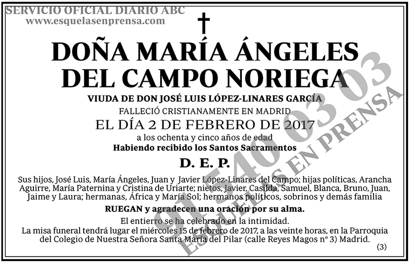 María Ángeles del Campo Noriega